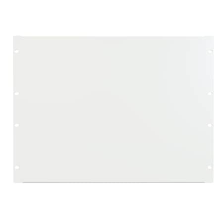Hammond 8U FLANGED STEEL Panel WHITE PBFS19014WH
